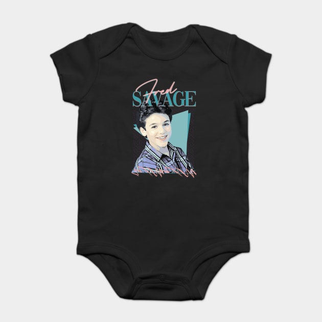Fred Savage - 90s Retro Style Baby Bodysuit by DankyDevito